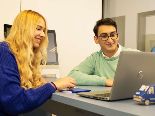 Young Talents working together on a laptop