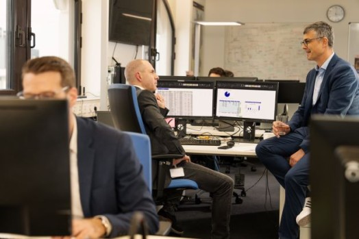 IT Product Manager in the open office space